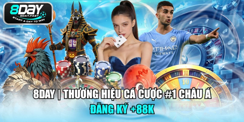 8Day – Nhà Cái Cá Cược Trực Tuyến Uy Tín, Khuyến Mãi Hấp Dẫn
8Day là nhà cái cá cược trực tuyến được...